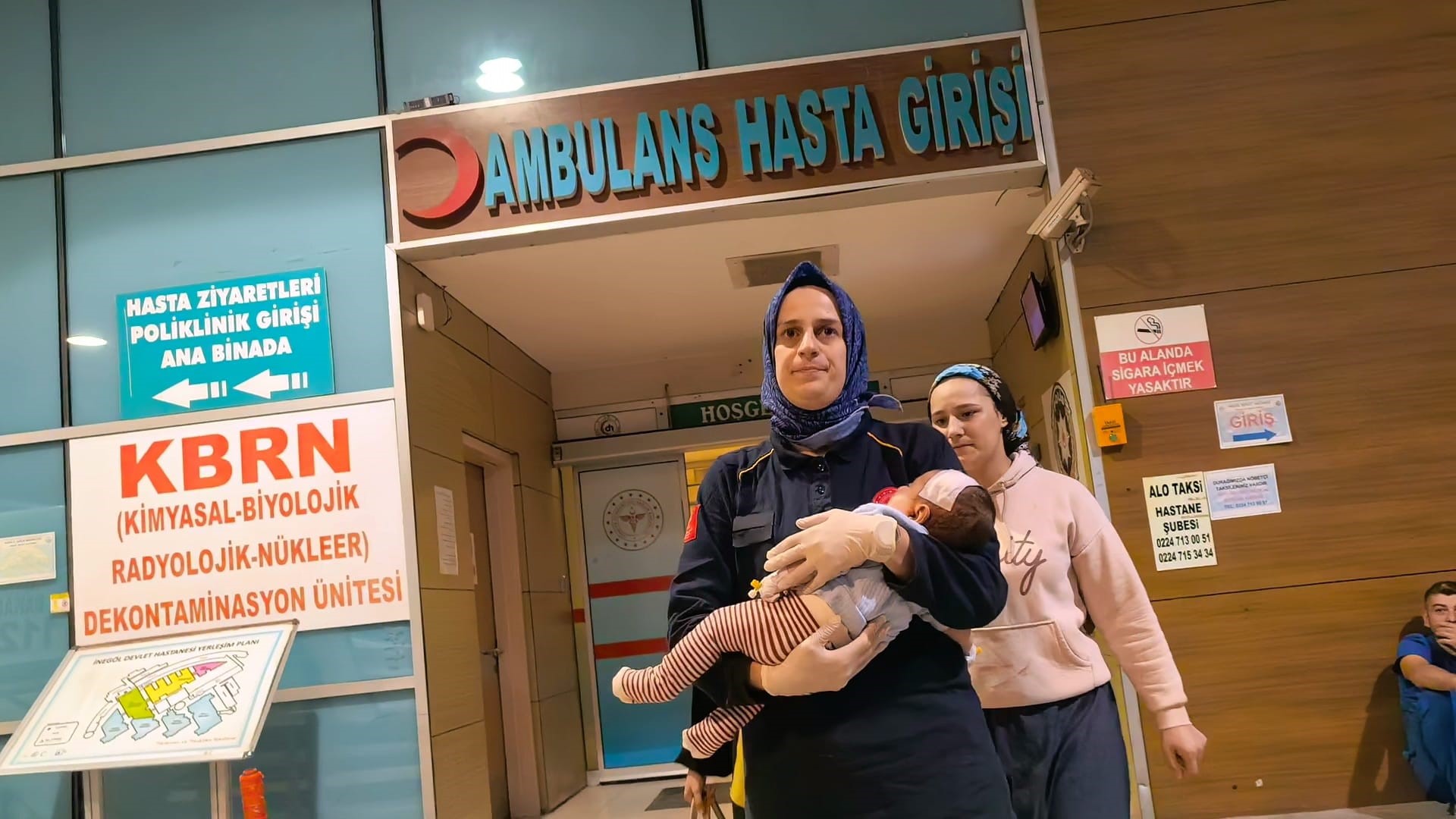 Bursa'nın İnegöl ilçesinde kanepeden düşen 2 aylık Poyraz bebeğin kafatasında