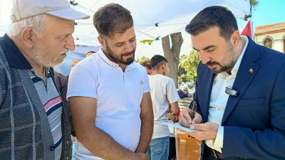 AK Parti Afyonkarahisar İl Başkanı Dr. Özgür Kavak, Zafer Meydanı’nda