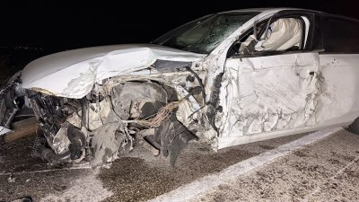 Afyonkarahisar'da tır ile otomobilin çarpışması sonucu yaşanan trafik kazasında 1