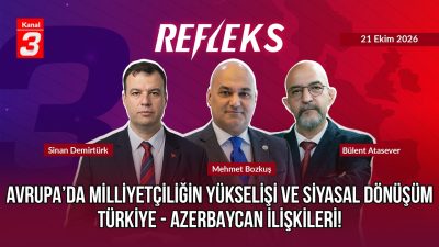 Kanal 3Çar, Ekim 21, 2026 7:30pmURL:Embed:Refleks | 21 Ekim 2026