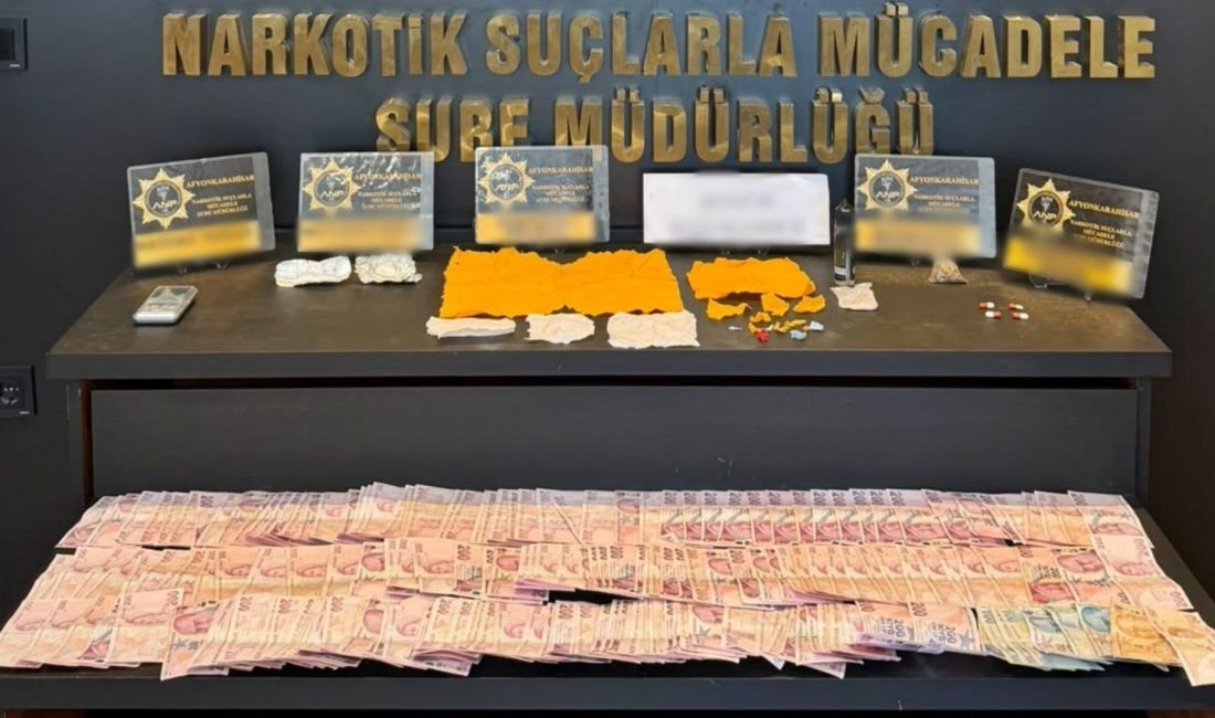 Afyonkarahisar’da uyuşturucu madde ticareti yapan ve uyuşturucu kullanan şahıslara yönelik