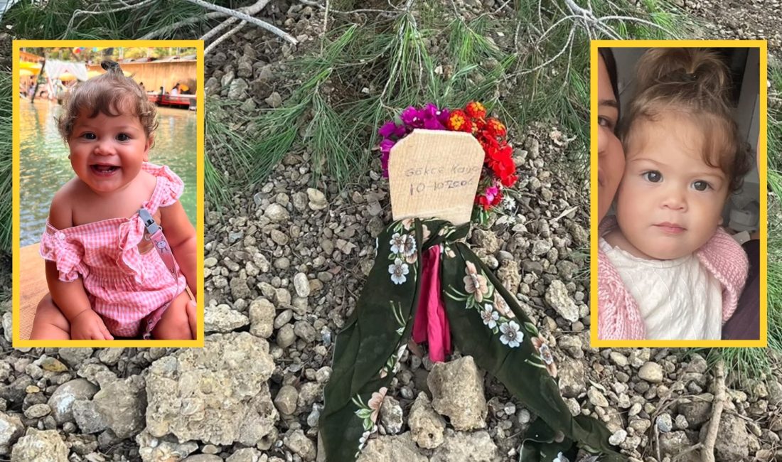 Antalya'nın Serik ilçesinde 13 aylık Gökçe Kaya isimli bebek, diş