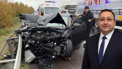 Anadolu Otoyolu'nun Düzce geçişinde meydana gelen trafik kazasının ardından kalp