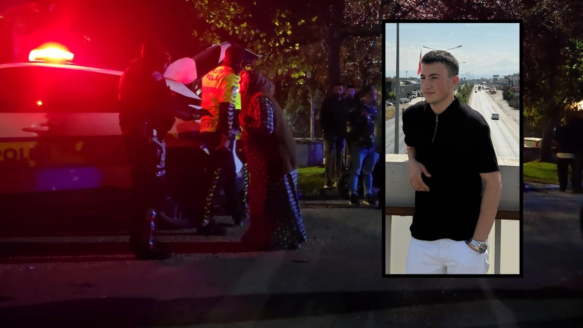 Bursa'nın İnegöl ilçesinde otomobil ile motosikletin çarpıştığı kazada, otomobilin altında