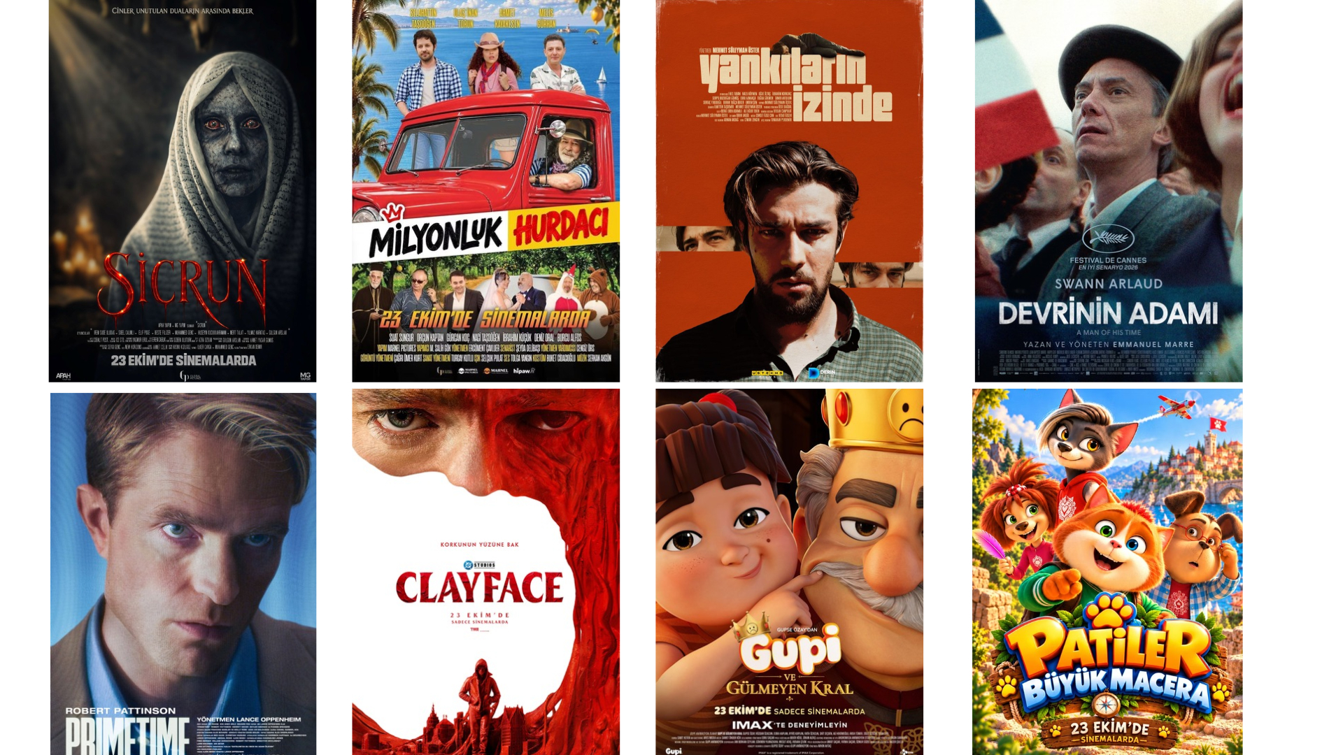 Bu hafta sinema salonlarında dokuz yeni film gösterime girdi.