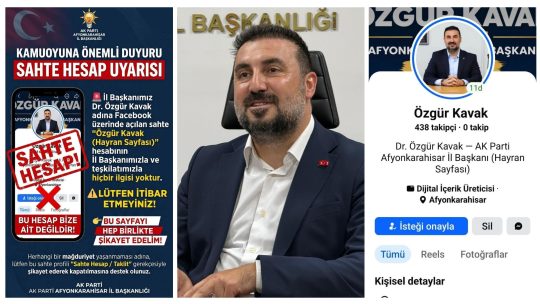 AK Parti Afyonkarahisar İl Başkanlığı, İl Başkanı Dr. Özgür Kavak