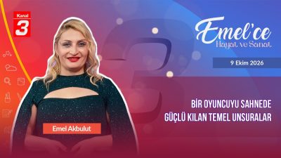 Kanal 3Cum, Ekim 9, 2026 2:30pmURL:Embed:Emel’ce Hayat ve Sanat |