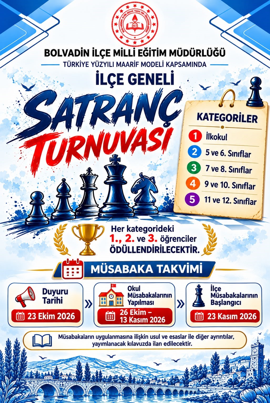 Öğrenciler satranç turnuvasında yarışacak 1 Öğrenciler satranç turnuvasında yarışacak