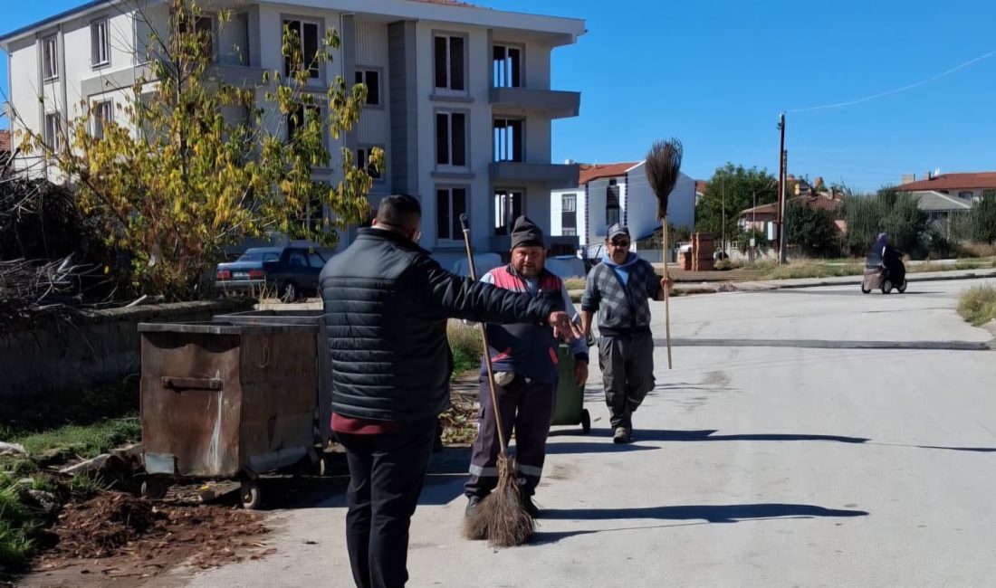 Afyonkarahisar’ın Bolvadin ilçesinde belediye ekipleri, ilçe genelinde hijyen ve çevre