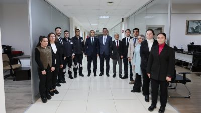 Afyonkarahisar Valisi Dr. Naci Aktaş, kentteki kamu kurumlarına yönelik ziyaretleri