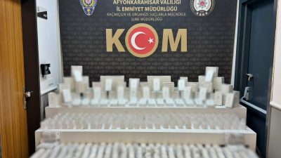 Afyonkarahisar Emniyet Müdürlüğü ekiplerince uyuşturucu ve kaçakçılık faaliyetlerinin önlenmesine yönelik