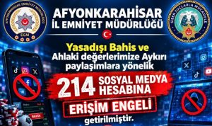 Afyonkarahisar İl Emniyet Müdürlüğü Siber Suçlarla Mücadele Şube Müdürlüğü ekipleri,