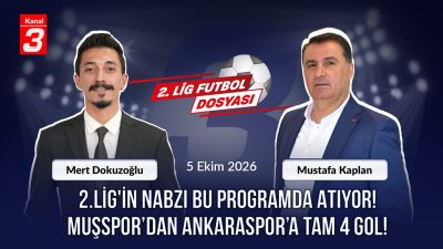 Kanal 3Sal, Ekim 20, 2026 10:19amURL:Embed:2.Lig Futbol Dosyası | 19