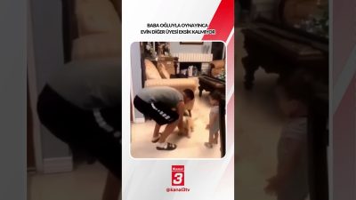 Baba oğluyla oynayınca evin diğer üyesi eksik kalmıyor… 📶https://kanal3.com.tr/ Sosyal