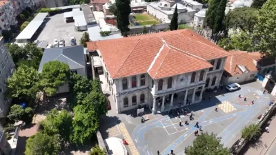 Taüccarların konakladığı Develi Han'ın bulunduğu araziye kurulan Kocamustafapaşa İlkokulu, savaşlara,