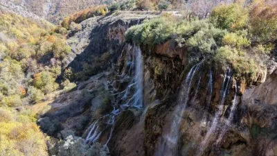 Sivas'ın Doğanşar ilçesindeki Dipsiz Göl ve Şelalesi'nin çevresindeki ormanlık alan,