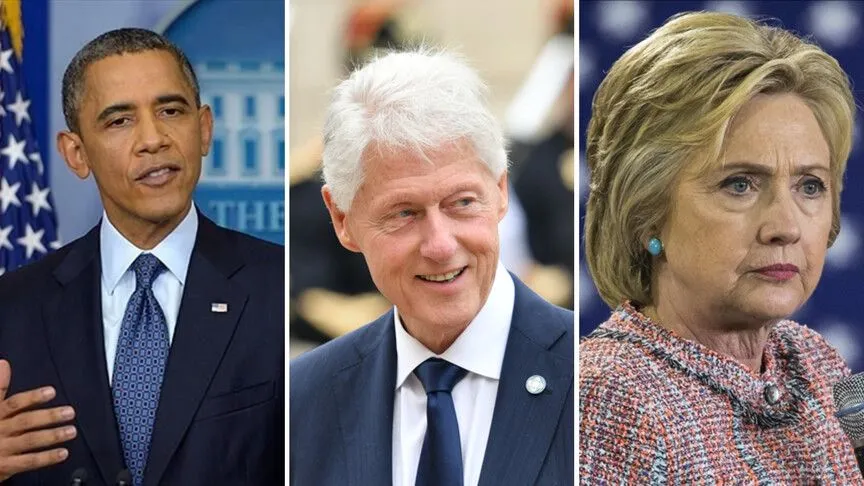 ABD Başkanı Donald Trump, eski ABD başkanları Barack Obama ve