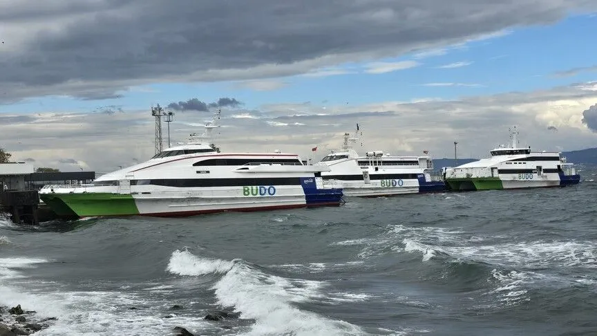 Bursa Deniz Otobüslerinin (BUDO) bugünkü 12 seferi olumsuz hava koşulları