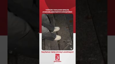 Yağmura yakalanan gençler, ayakkabılarını fıskiyeye dönüştürdü… 📶https://kanal3.com.tr/ Sosyal Medya Hesaplarımızı